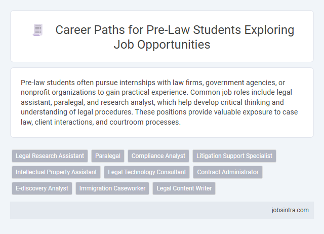Career Paths for Pre-Law Students Exploring Job Opportunities