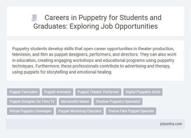 Careers in Puppetry for Students and Graduates: Exploring Job Opportunities