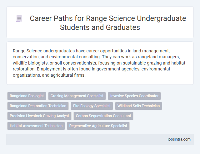 Career Paths for Range Science Undergraduate Students and Graduates