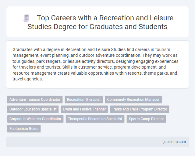 Top Careers with a Recreation and Leisure Studies Degree for Graduates and Students