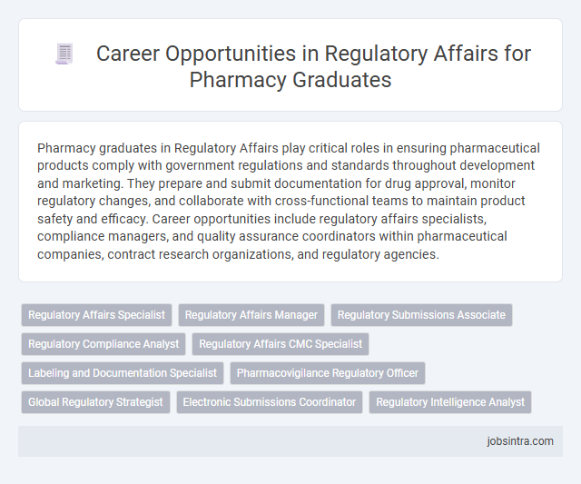 Career Opportunities in Regulatory Affairs for Pharmacy Graduates