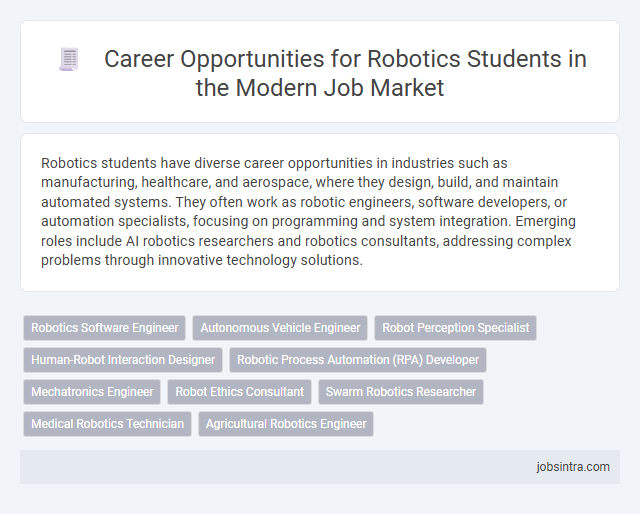 Career Opportunities for Robotics Students in the Modern Job Market