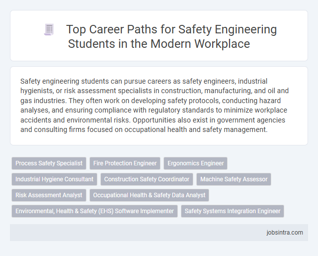 Top Career Paths for Safety Engineering Students in the Modern Workplace