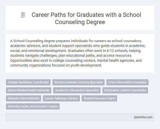 Career Paths for Graduates with a School Counseling Degree
