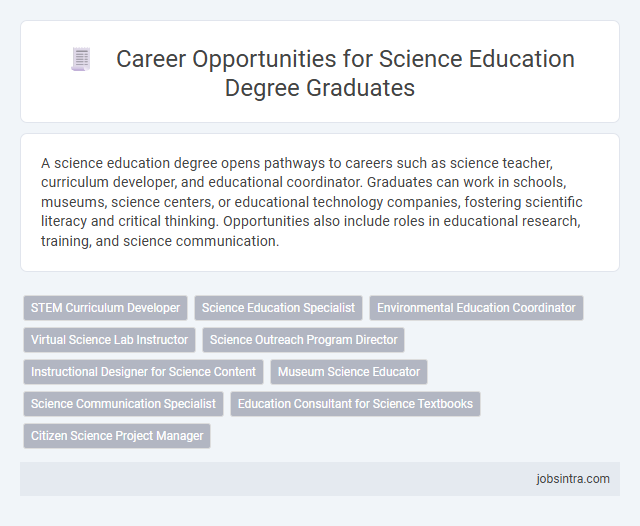 Career Opportunities for Science Education Degree Graduates