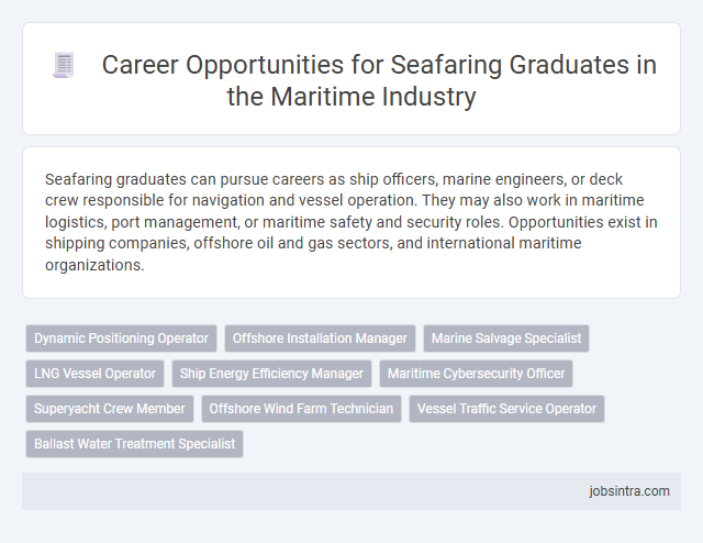 Career Opportunities for Seafaring Graduates in the Maritime Industry