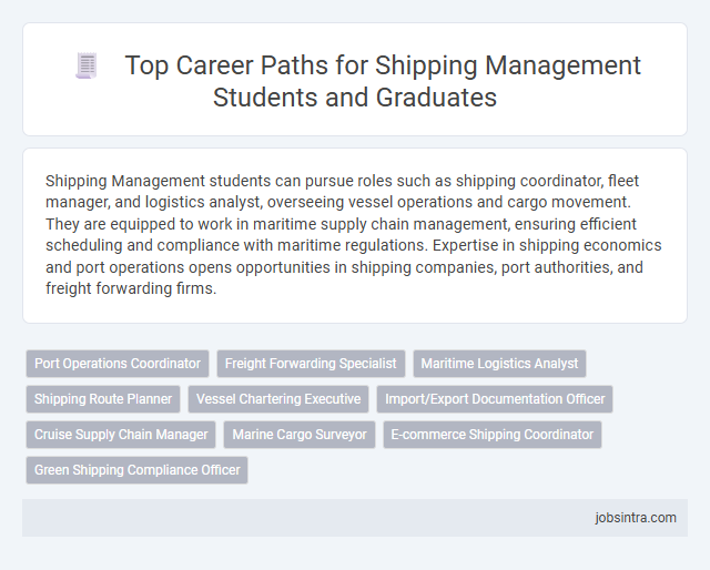 Top Career Paths for Shipping Management Students and Graduates