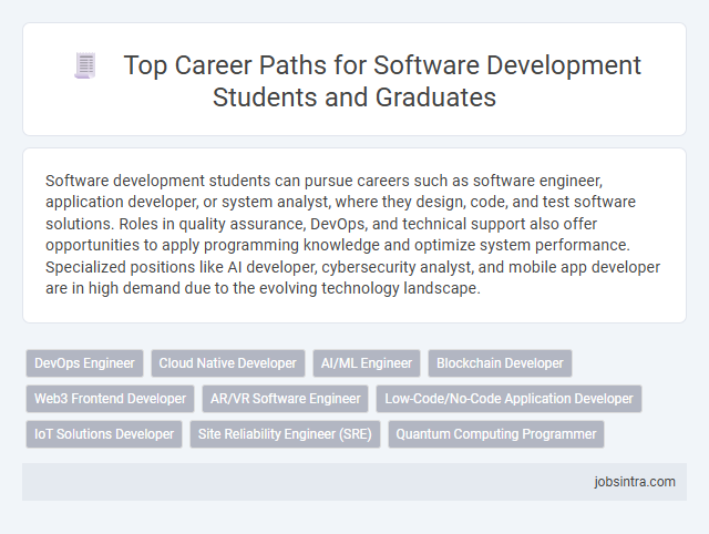 Top Career Paths for Software Development Students and Graduates