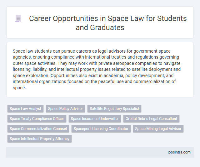Career Opportunities in Space Law for Students and Graduates