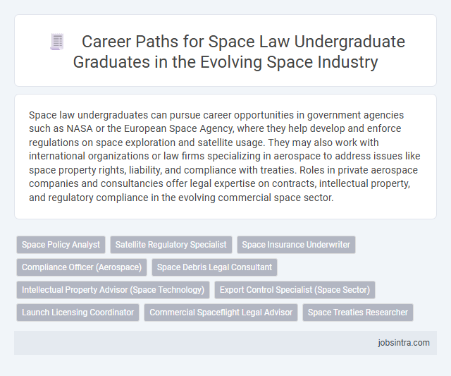 Career Paths for Space Law Undergraduate Graduates in the Evolving Space Industry