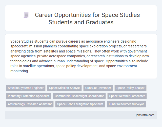 Career Opportunities for Space Studies Students and Graduates