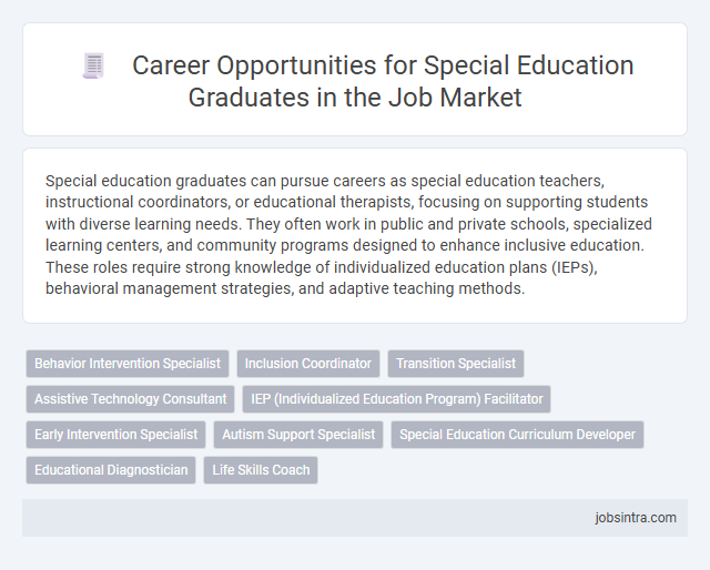 Career Opportunities for Special Education Graduates in the Job Market