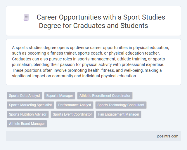 Career Opportunities with a Sport Studies Degree for Graduates and Students