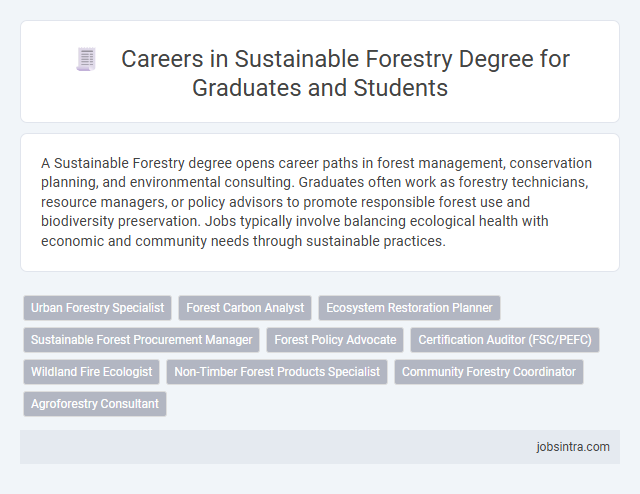 Careers in Sustainable Forestry Degree for Graduates and Students