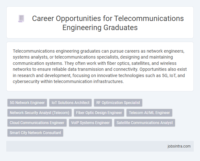 Career Opportunities for Telecommunications Engineering Graduates