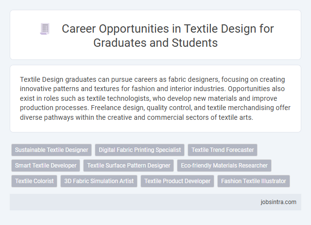 Career Opportunities in Textile Design for Graduates and Students