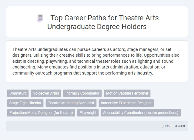 Top Career Paths for Theatre Arts Undergraduate Degree Holders