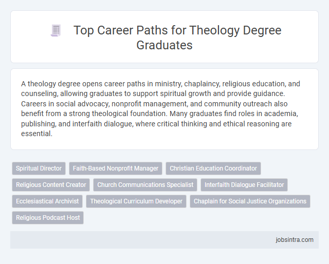 Top Career Paths for Theology Degree Graduates