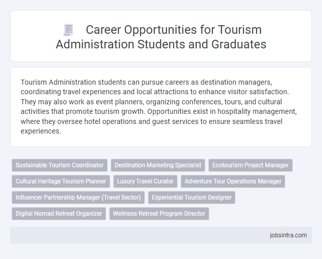 Career Opportunities for Tourism Administration Students and Graduates