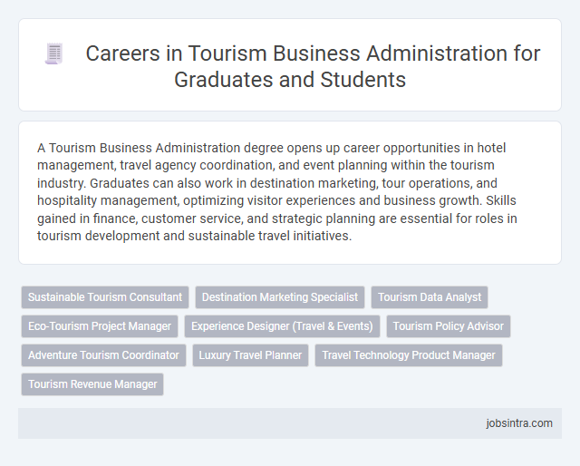 Careers in Tourism Business Administration for Graduates and Students