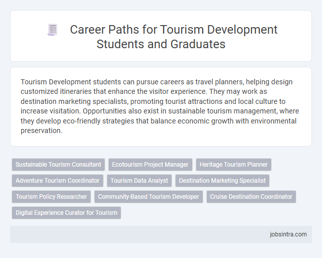 Career Paths for Tourism Development Students and Graduates