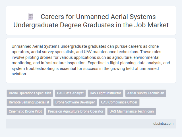 Careers for Unmanned Aerial Systems Undergraduate Degree Graduates in the Job Market
