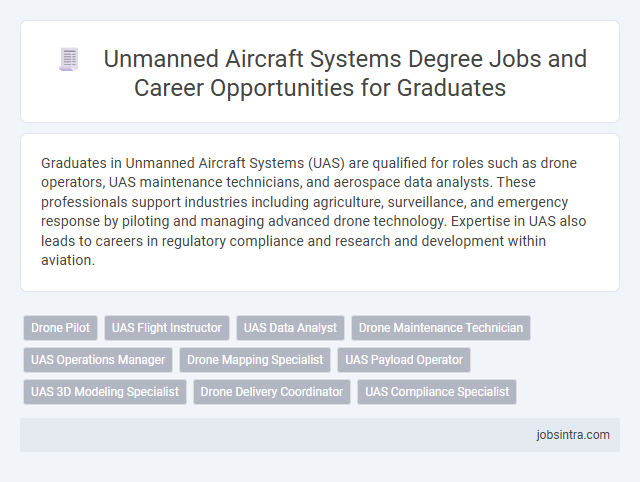 Unmanned Aircraft Systems Degree Jobs and Career Opportunities for Graduates