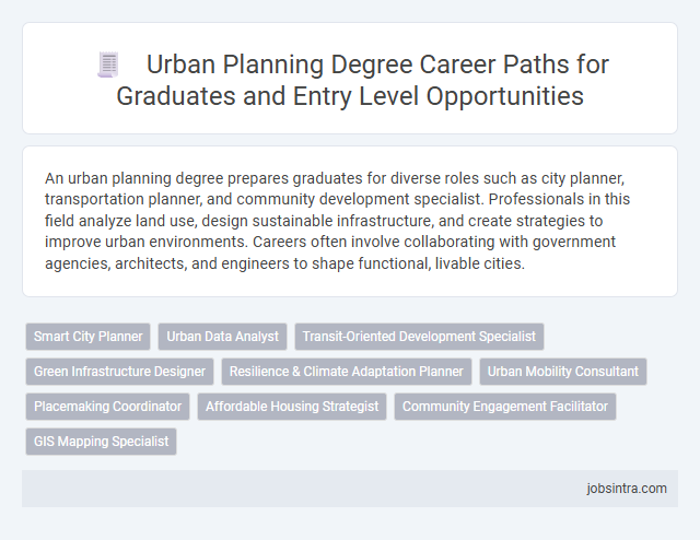 Urban Planning Degree Career Paths for Graduates and Entry Level Opportunities
