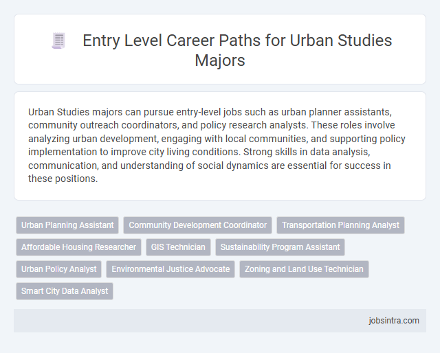 Entry Level Career Paths for Urban Studies Majors