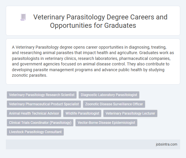 Veterinary Parasitology Degree Careers and Opportunities for Graduates