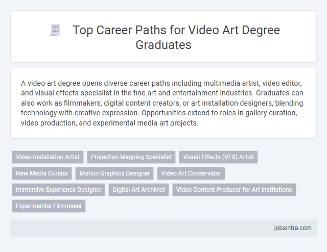 Top Career Paths for Video Art Degree Graduates