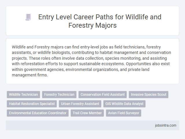 Entry Level Career Paths for Wildlife and Forestry Majors