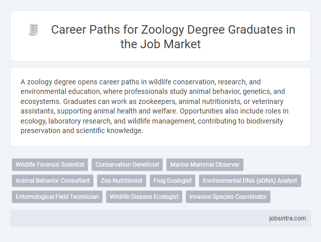Career Paths for Zoology Degree Graduates in the Job Market