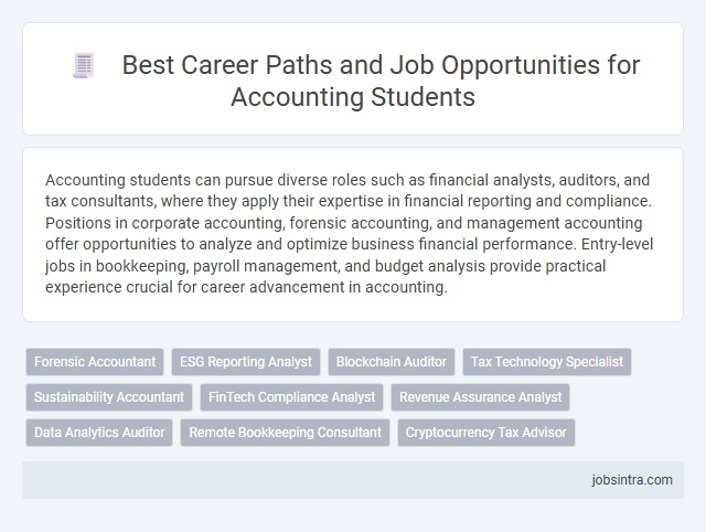 Best Career Paths and Job Opportunities for Accounting Students
