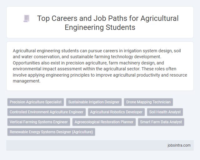 Top Careers and Job Paths for Agricultural Engineering Students
