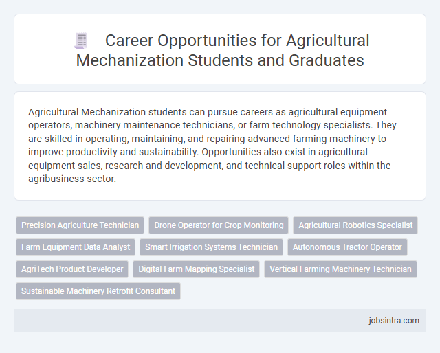 Career Opportunities for Agricultural Mechanization Students and Graduates