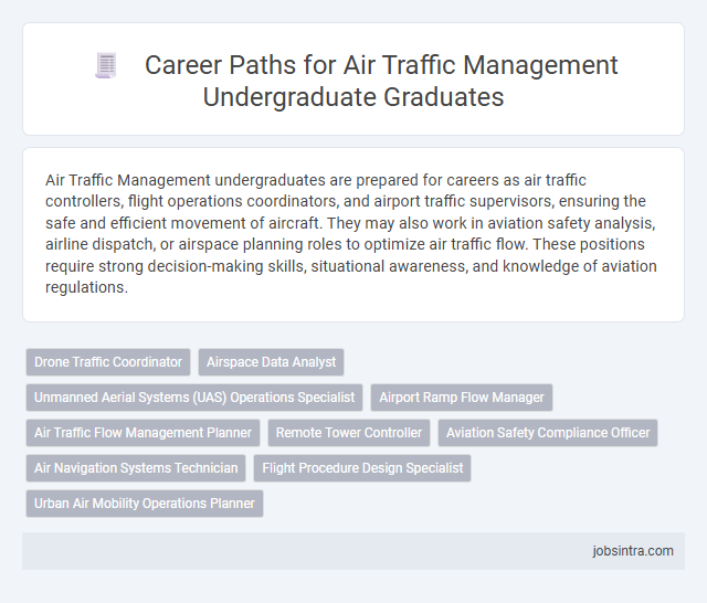 Career Paths for Air Traffic Management Undergraduate Graduates