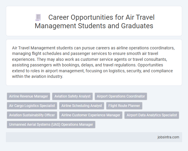 Career Opportunities for Air Travel Management Students and Graduates