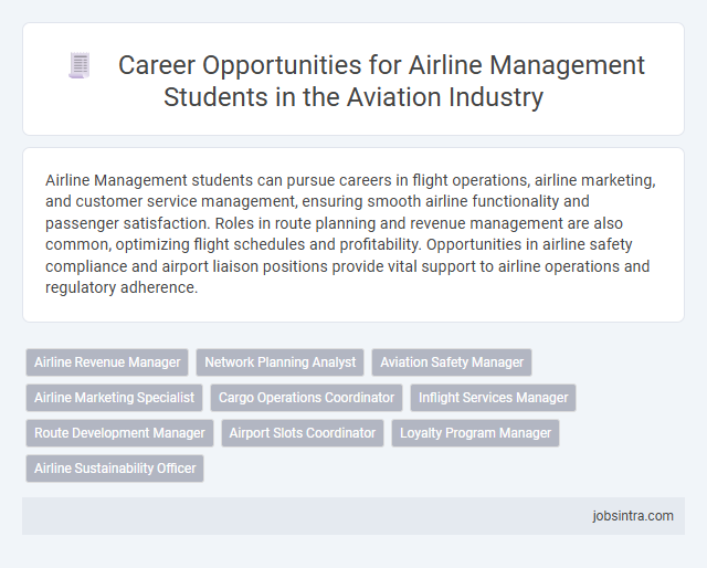 Career Opportunities for Airline Management Students in the Aviation Industry