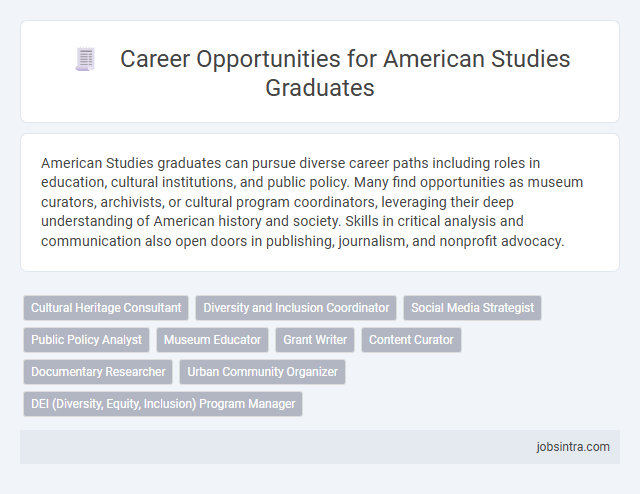 Career Opportunities for American Studies Graduates
