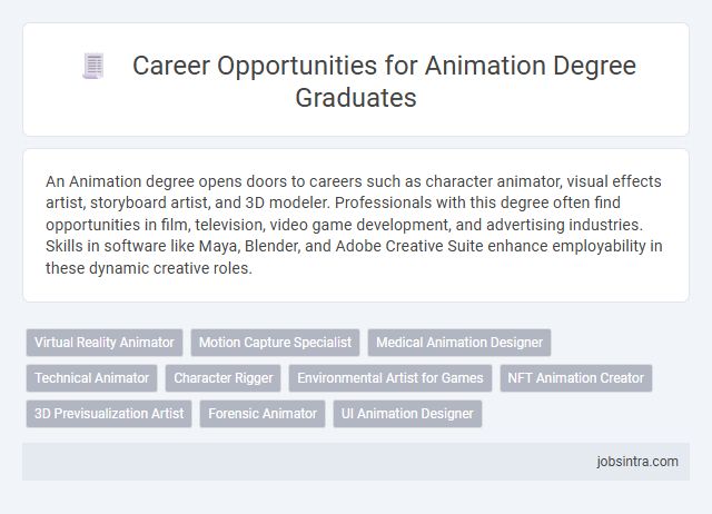 Career Opportunities for Animation Degree Graduates