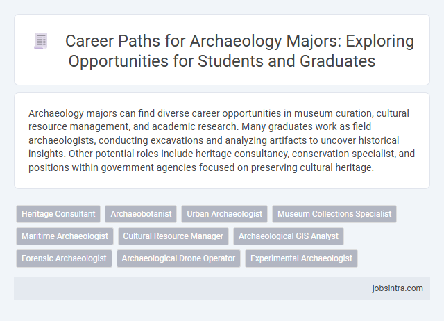 Career Paths for Archaeology Majors: Exploring Opportunities for Students and Graduates