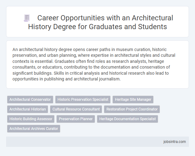Career Opportunities with an Architectural History Degree for Graduates and Students