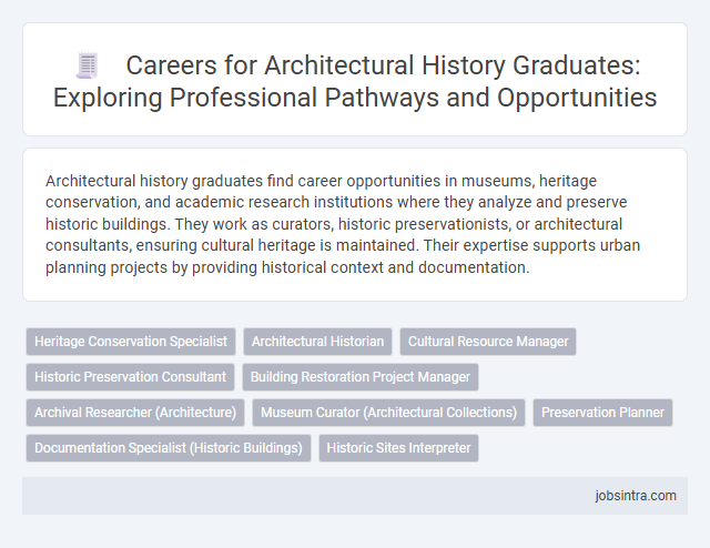Careers for Architectural History Graduates: Exploring Professional Pathways and Opportunities
