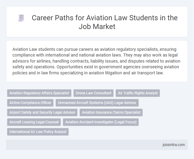 Career Paths for Aviation Law Students in the Job Market