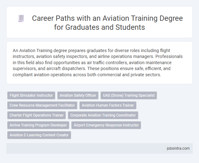 Career Paths with an Aviation Training Degree for Graduates and Students