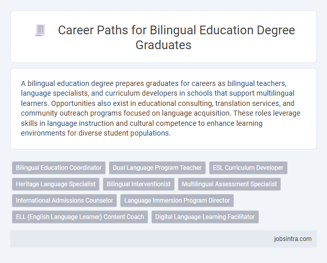 Career Paths for Bilingual Education Degree Graduates