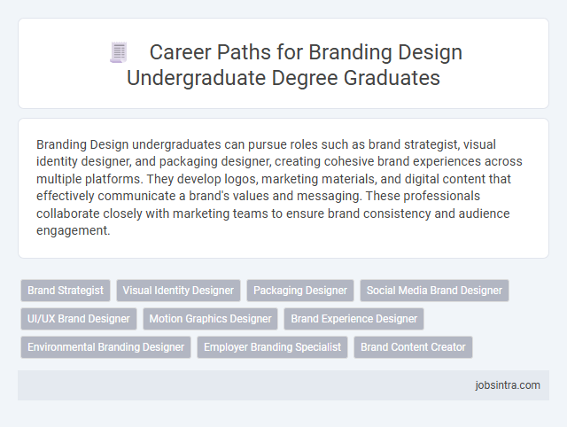 Career Paths for Branding Design Undergraduate Degree Graduates