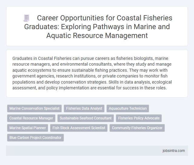 Career Opportunities for Coastal Fisheries Graduates: Exploring Pathways in Marine and Aquatic Resource Management