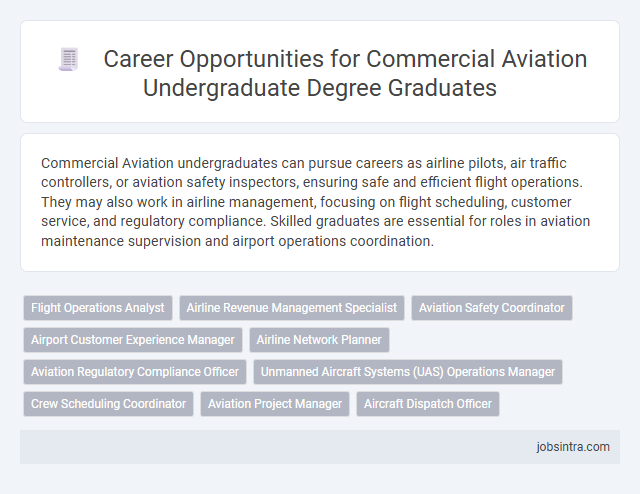 Career Opportunities for Commercial Aviation Undergraduate Degree Graduates